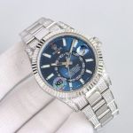 ROLEX Sky-Dweller Series 9001 Automatic Movement 42MM Blue Watch